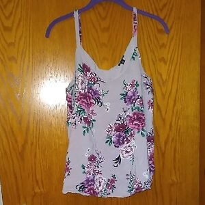 Torrid Purple and White Floral Camisole